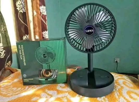 Super Folding Storage Net Bed Fan – Portable Retractable Table Fan